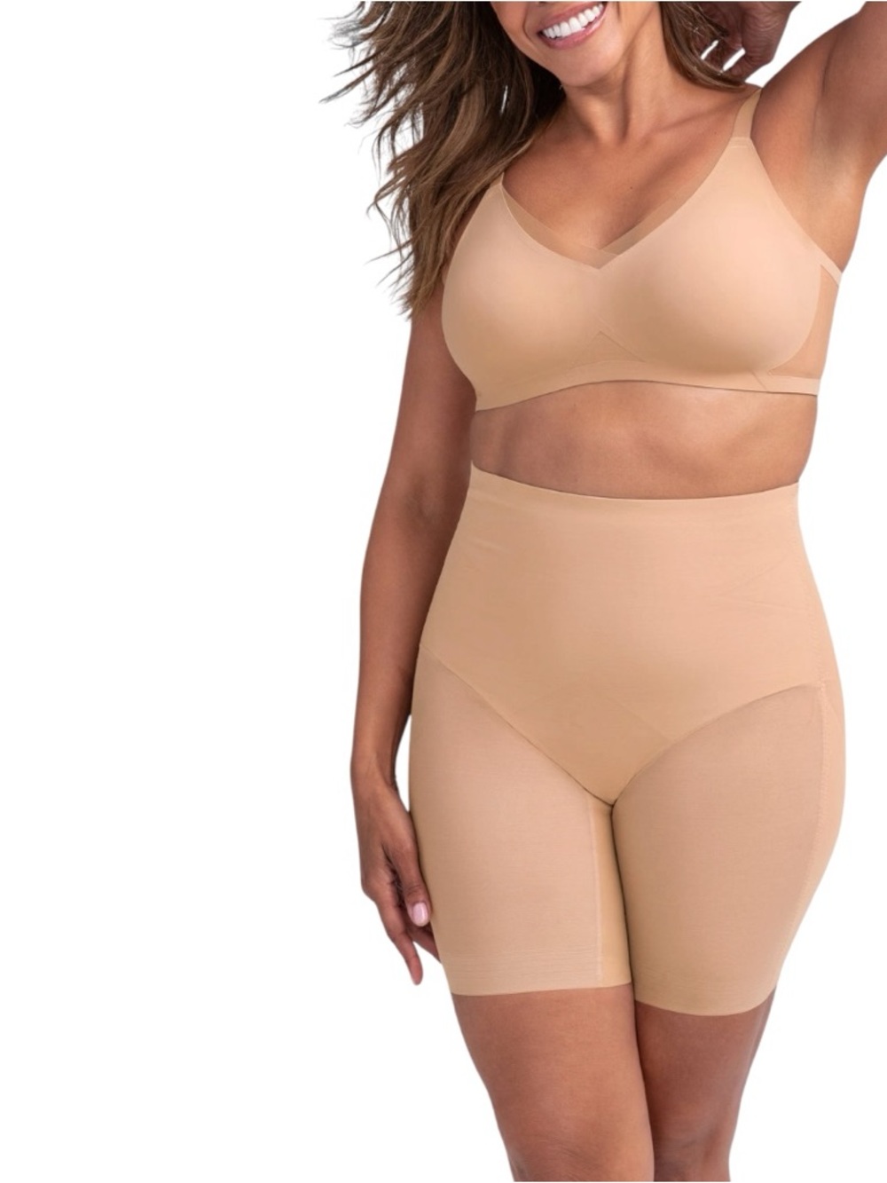 Honeylove Superpower Mid Waist Shaping Short Shapewear Compression NWT Size XL
